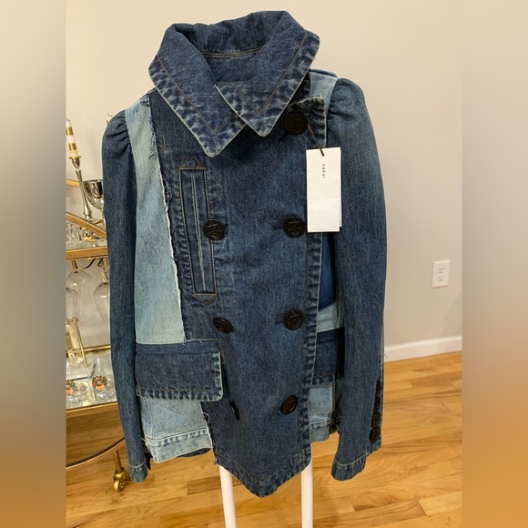 Sacai denim coat size 3 (new) $660 original price $1,660 - Picture 2 of 2